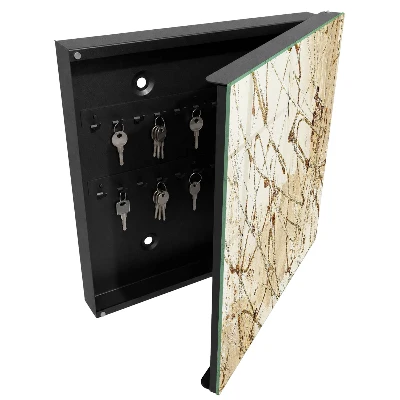 Wall mounted key box Abstract composition