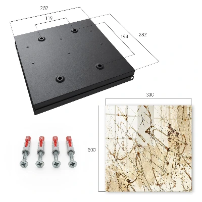 Wall mounted key box Abstract composition