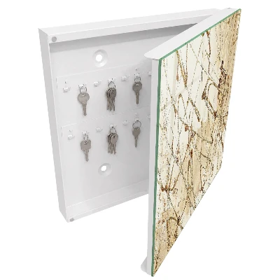 Wall mounted key box Abstract composition