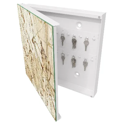 Wall mounted key box Abstract composition