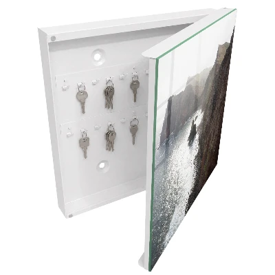 Wall mounted key box Ocean cliffs