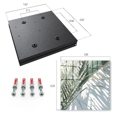 Key box for wall Palms and shadows