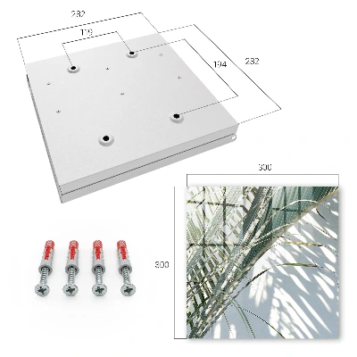 Key box for wall Palms and shadows