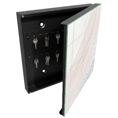 Key box for wall Wavy lines