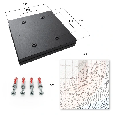 Key box for wall Wavy lines