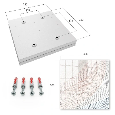 Key box for wall Wavy lines
