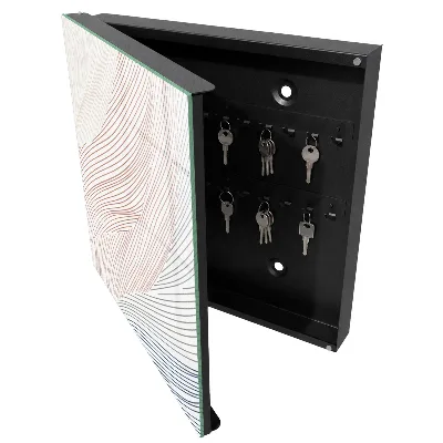 Key box for wall Wavy lines