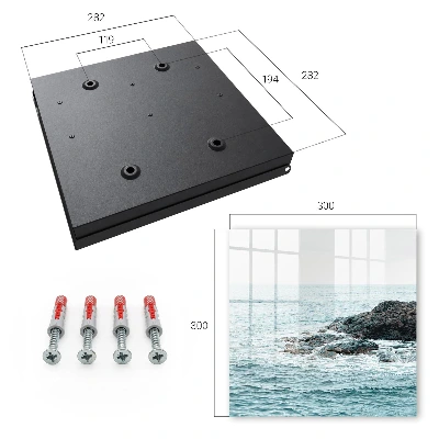 Wall mounted key box Sea waves