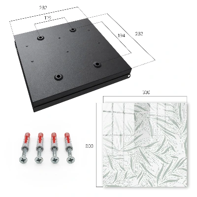 Key box for wall Leaves pattern