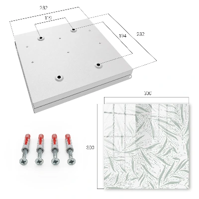 Key box for wall Leaves pattern