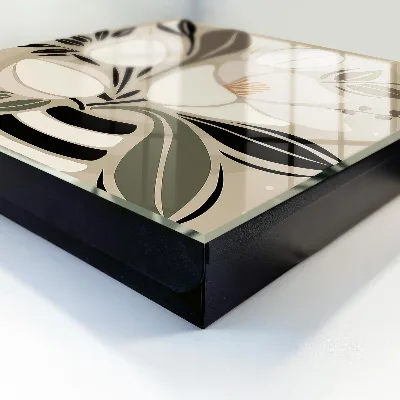 Wall mounted key box Floral minimalism