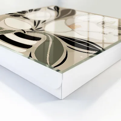 Wall mounted key box Floral minimalism