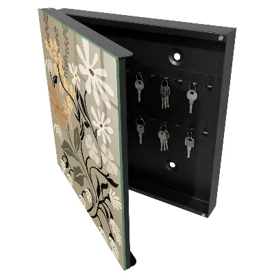 Key cabinet Floral motif