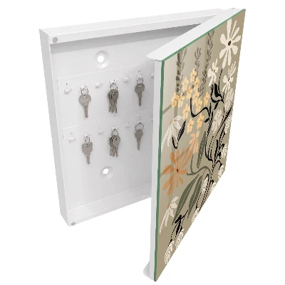Key cabinet Floral motif