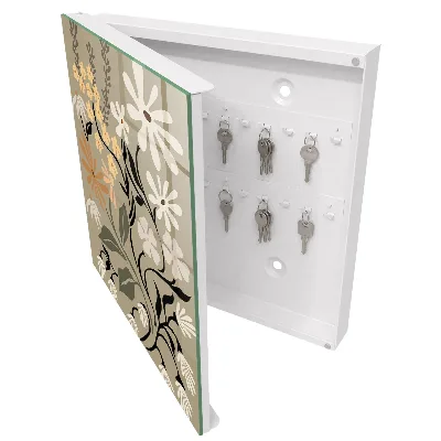 Key cabinet Floral motif