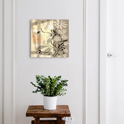 Key cabinet Floral motif