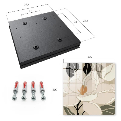 Key box for wall Botanical elegance