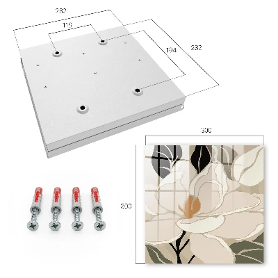 Key box for wall Botanical elegance