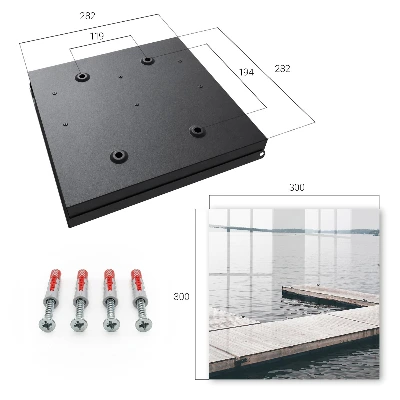 Key box for wall Wooden pier