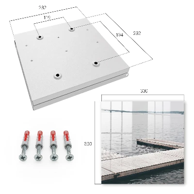 Key box for wall Wooden pier