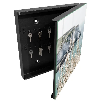 Wall mounted key box Cliffs and grasses