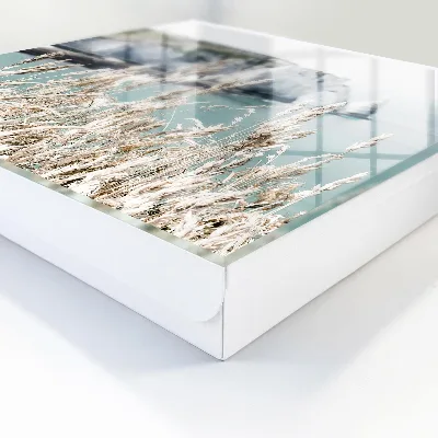 Wall mounted key box Cliffs and grasses