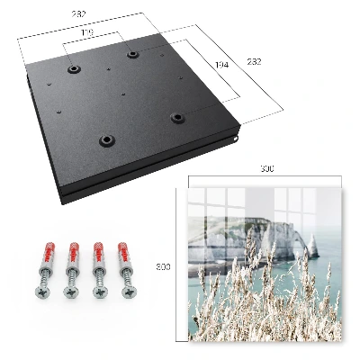 Wall mounted key box Cliffs and grasses