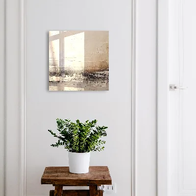 Key box for wall Abstract landscape painting