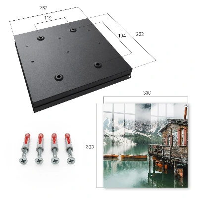Wall mounted key box Mountain peace