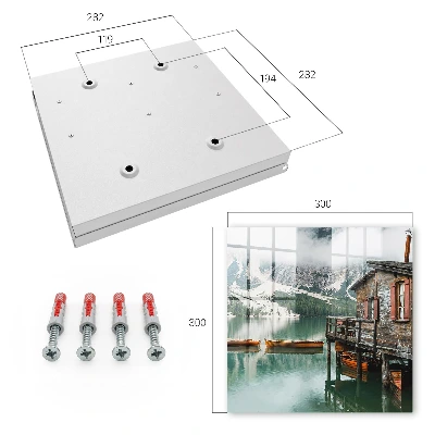 Wall mounted key box Mountain peace
