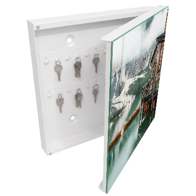 Wall mounted key box Mountain peace