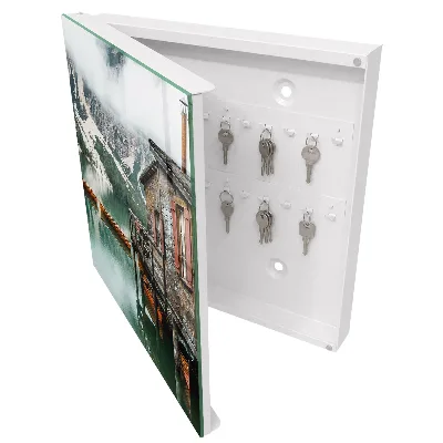 Wall mounted key box Mountain peace
