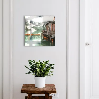 Wall mounted key box Mountain peace