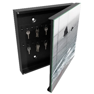 Wall mounted key box Sea and rocks