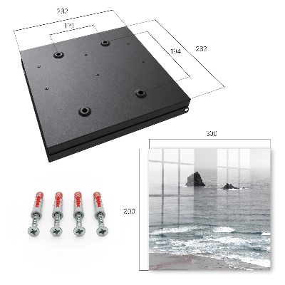 Wall mounted key box Sea and rocks