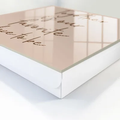 Wall mounted key box Together is our favorite place to be text