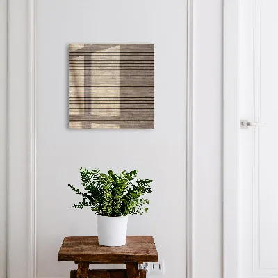 Wall mounted key box Wooden planks
