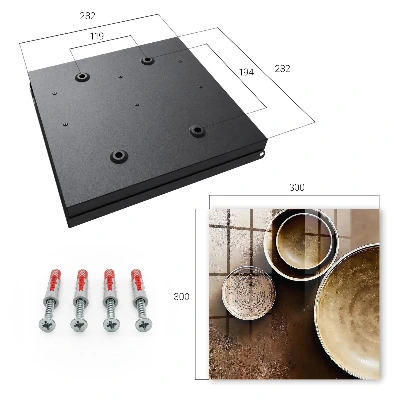 Key box for wall Brown set