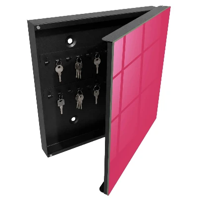 Wall mounted key box Vibrant pink