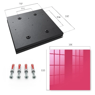 Wall mounted key box Vibrant pink