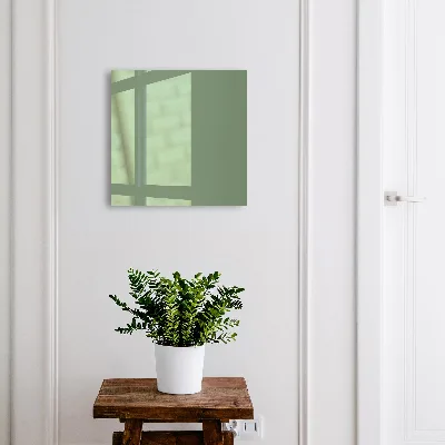 Wall mounted key box in muted green