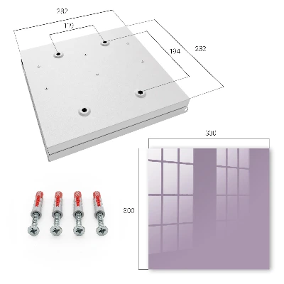 Key cabinet Lilac purple