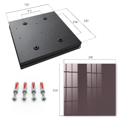 Key box for wall Ash grey