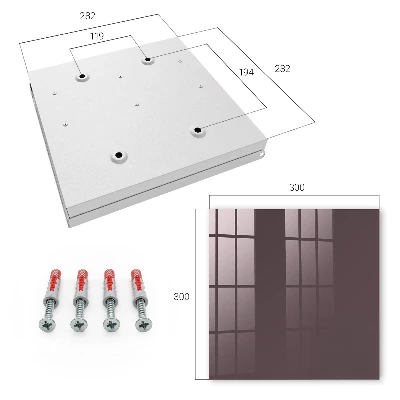 Key box for wall Ash grey