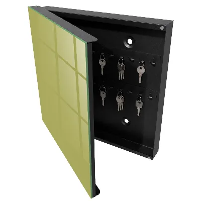 Wall mounted key box Vintage green