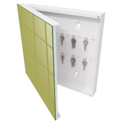 Wall mounted key box Vintage green
