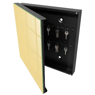 Key box for wall Pastel orange