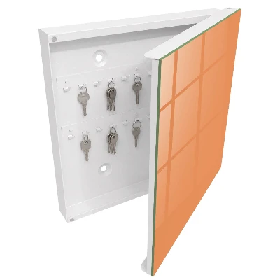 Key box for wall Pastel orange