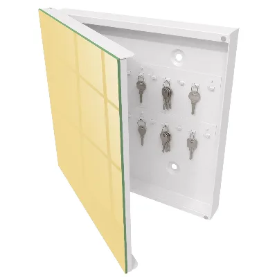 Key box for wall Pastel orange