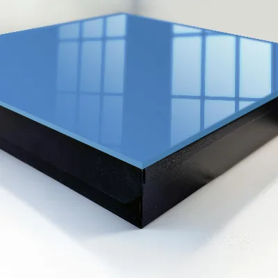 Wall mounted key box blue